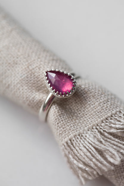 Size 8 | Pink Sapphire Ring | #20