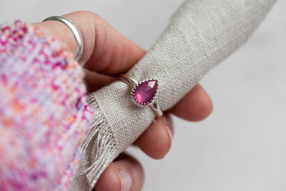 Size 8 | Pink Sapphire Ring | #20