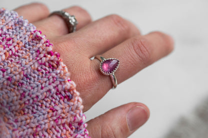 Size 8 | Pink Sapphire Ring | #20