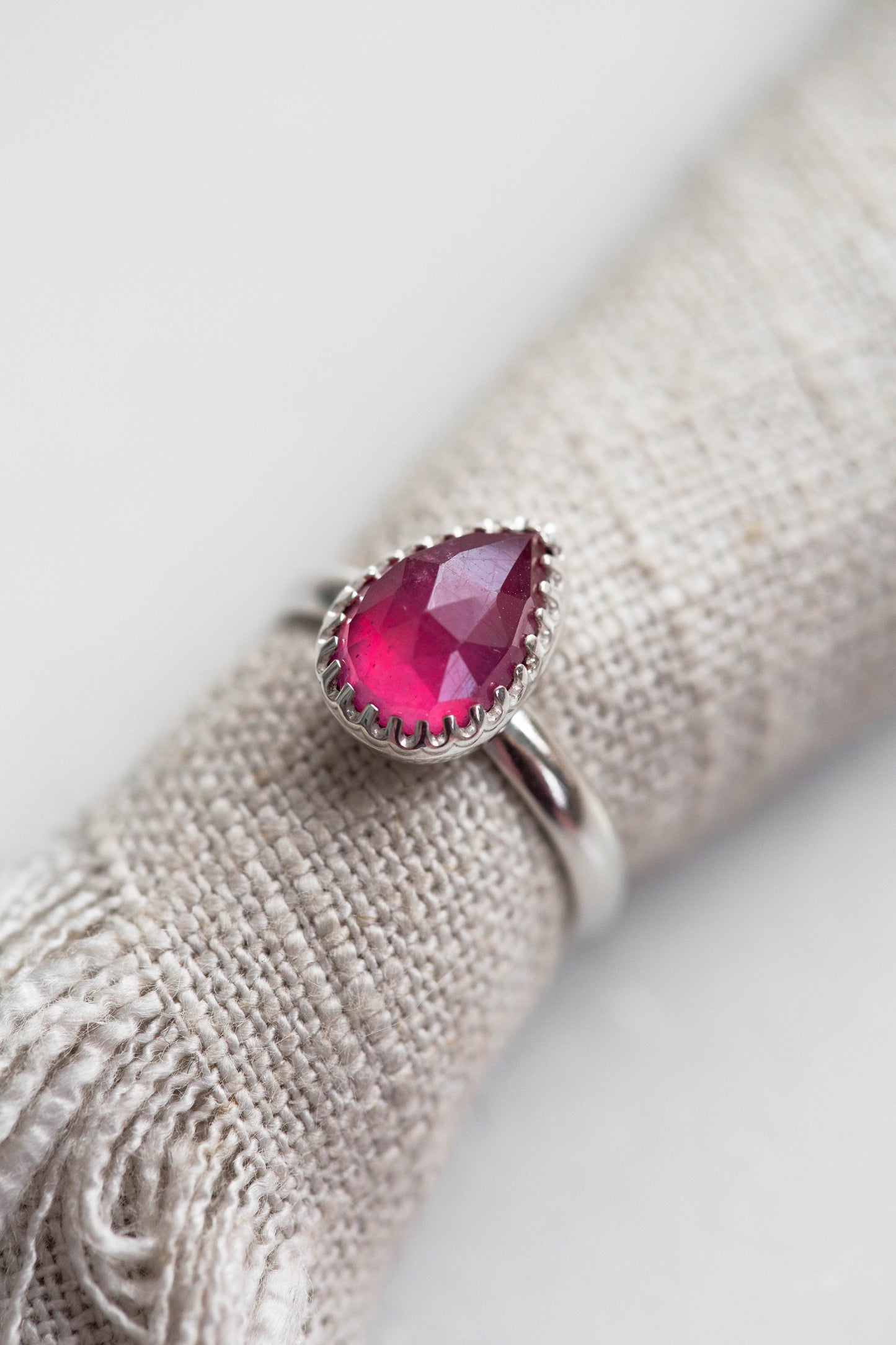 Size 7.5 | Pink Sapphire Ring | #21