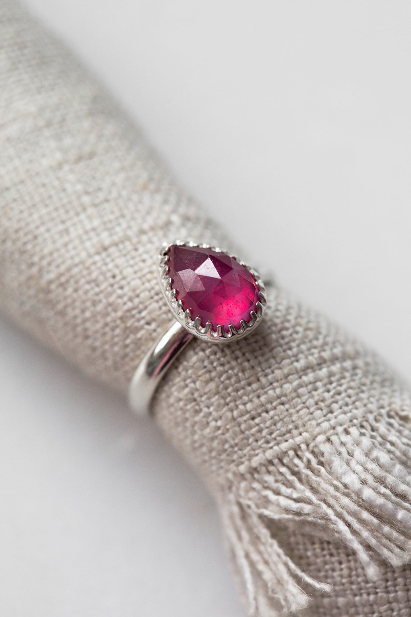 Size 7.5 | Pink Sapphire Ring | #21