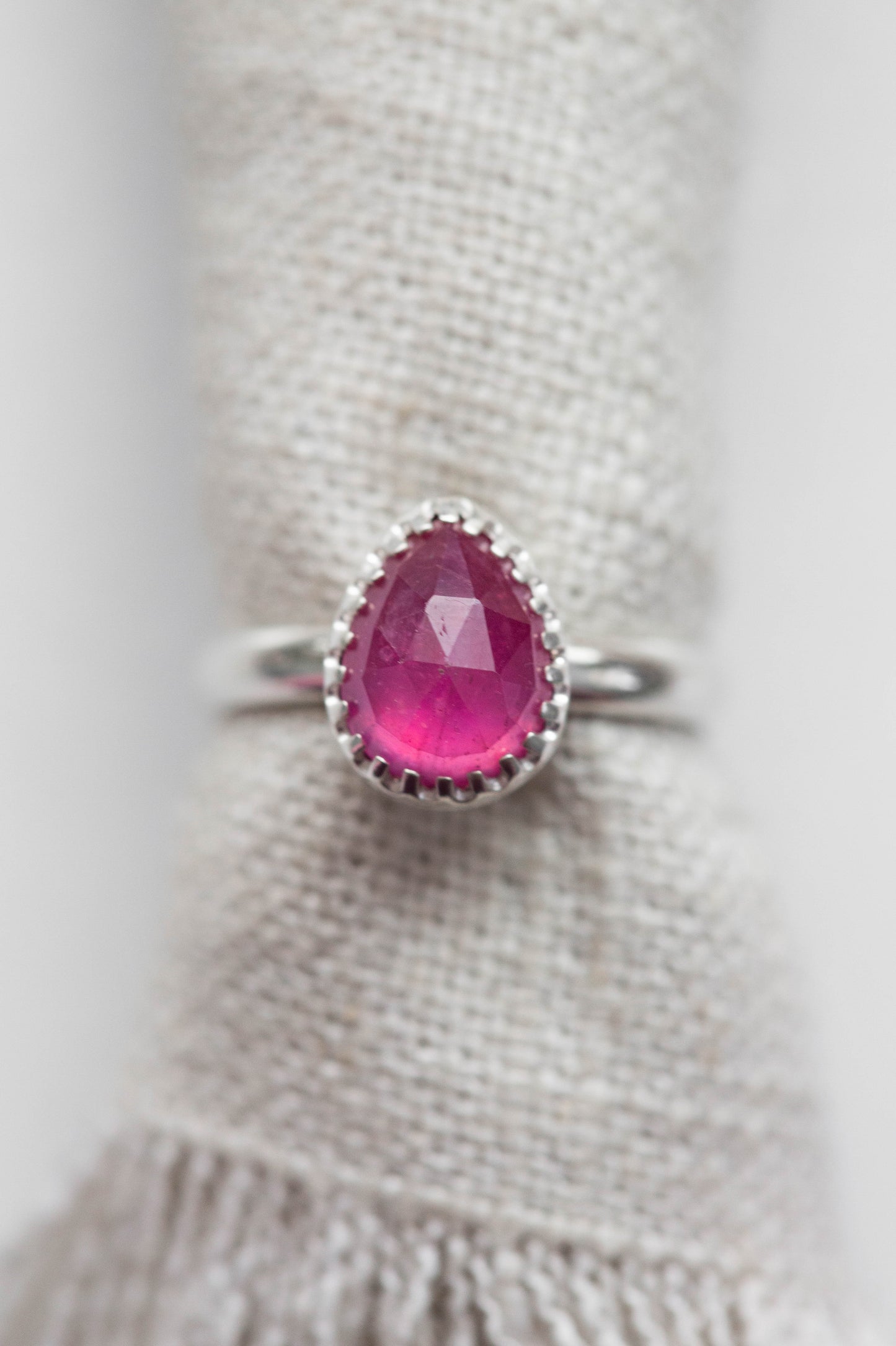 Size 7 | Pink Sapphire Ring | #23