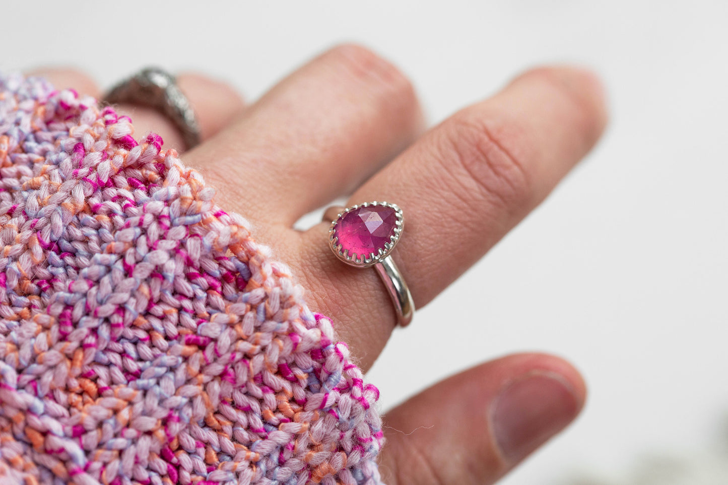 Size 7 | Pink Sapphire Ring | #23