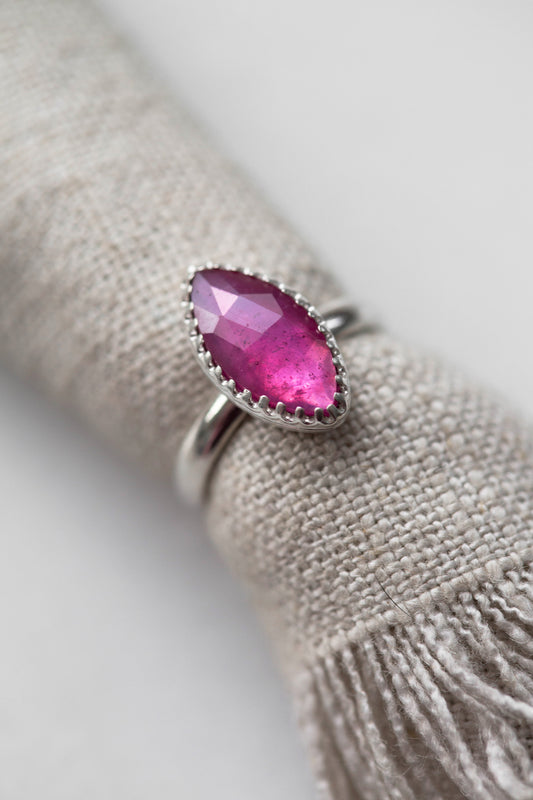 Size 6.5 | Pink Sapphire Ring | #26