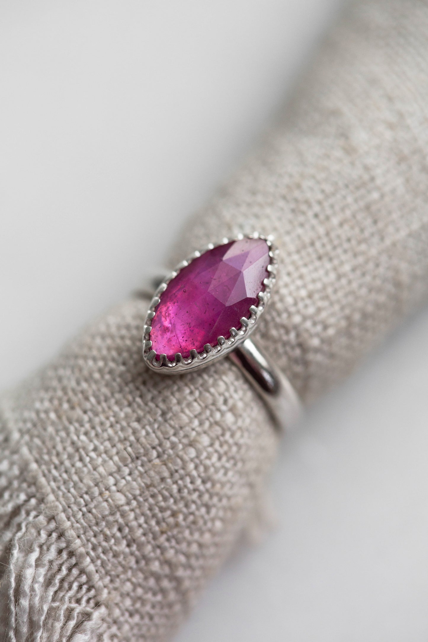 Size 6.5 | Pink Sapphire Ring | #26