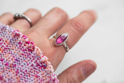 Size 6 | Pink Sapphire Ring | #28