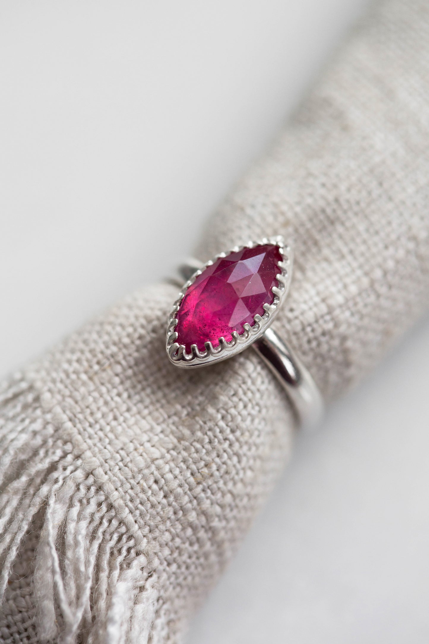Size 7.5 | Pink Sapphire Ring | #30