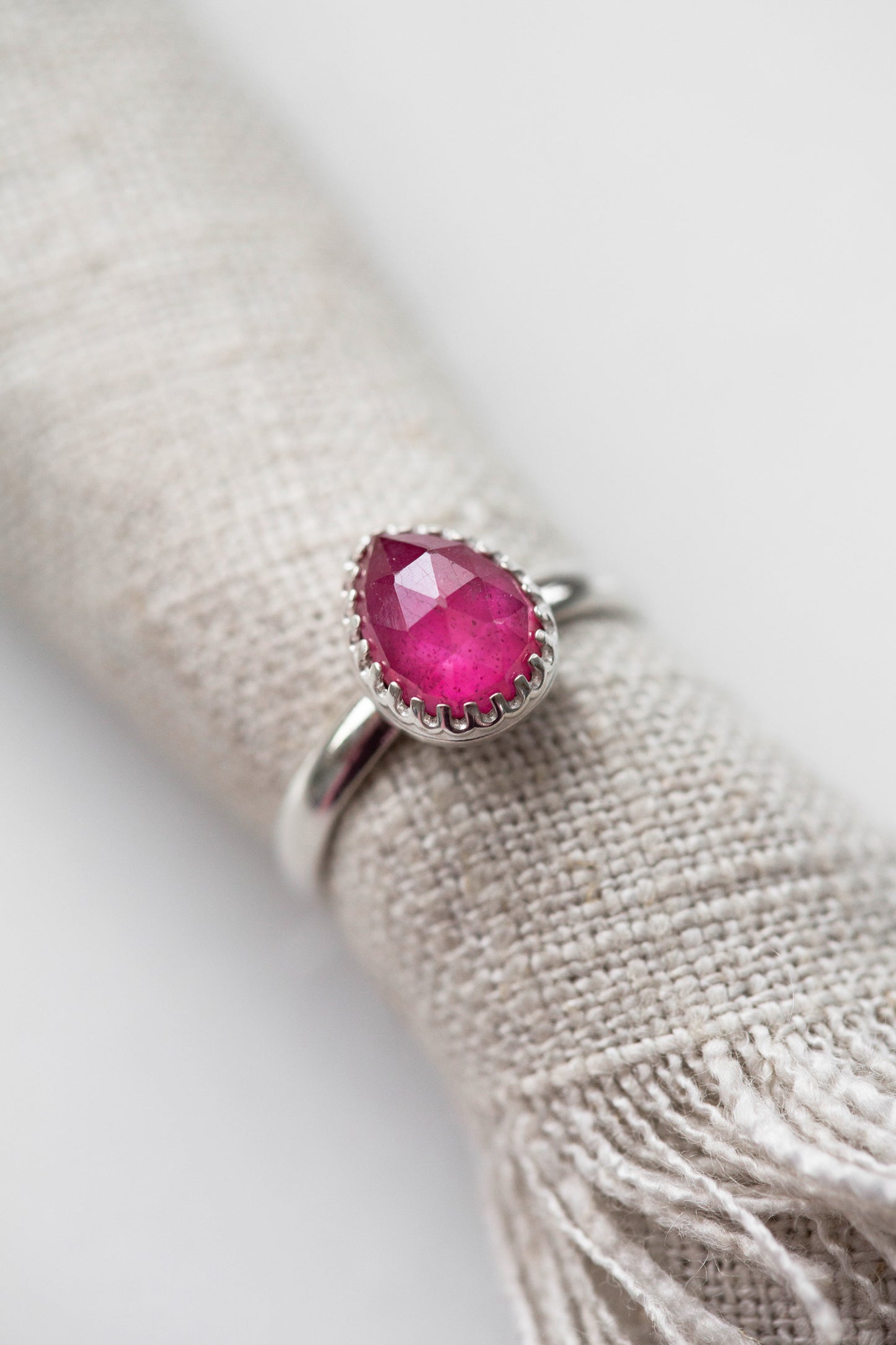 Size 8 | Pink Sapphire Ring | #31