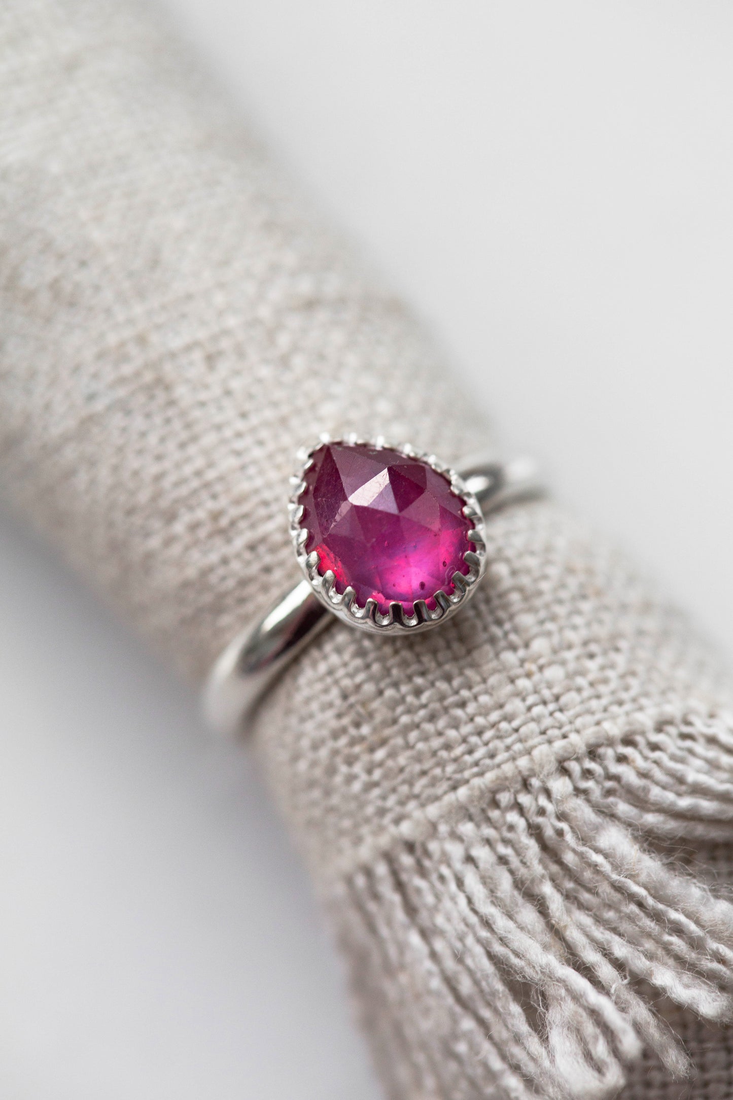Size 8.5 | Pink Sapphire Ring | #34