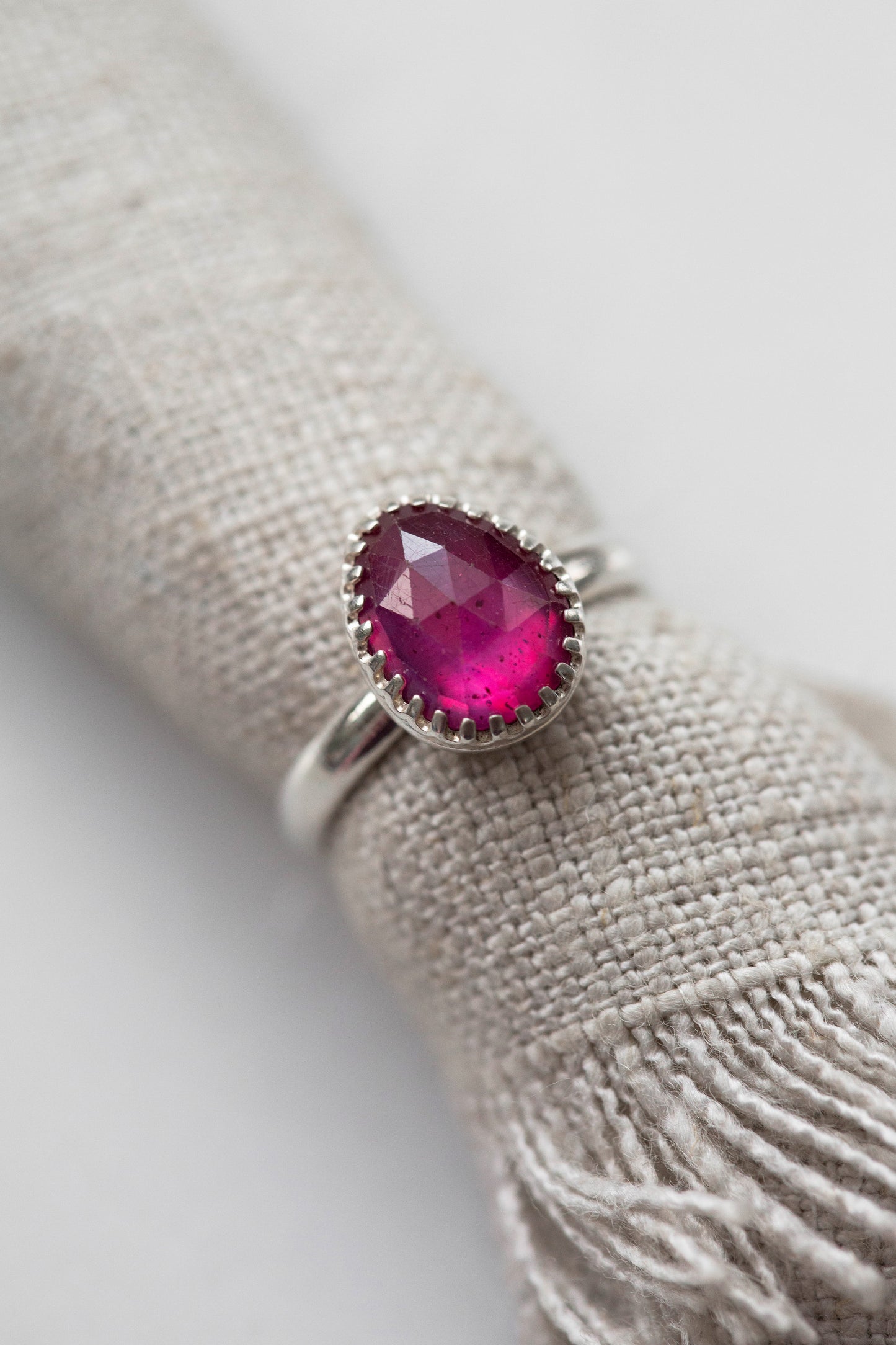 Size 7.25 | Pink Sapphire Ring | #41