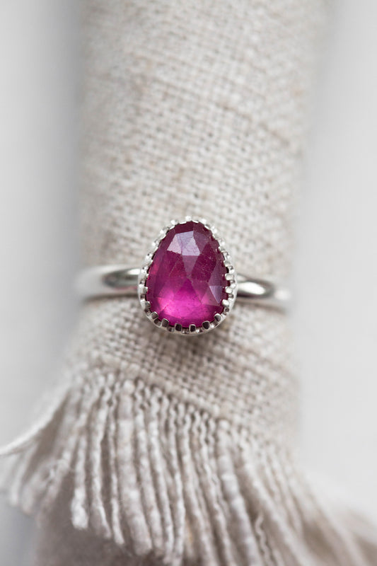 Size 9 | Pink Sapphire Ring | #44