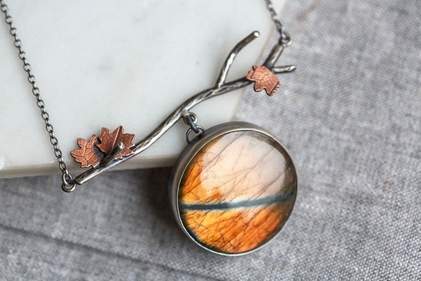 Autumn Moon Necklace | #12