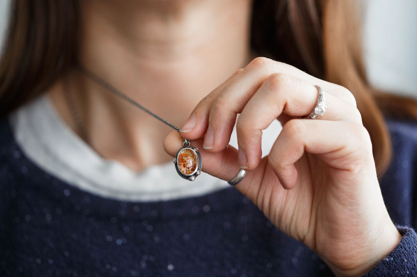 Smaller  |  Barnacled Tidal Pool Necklace  |  #8