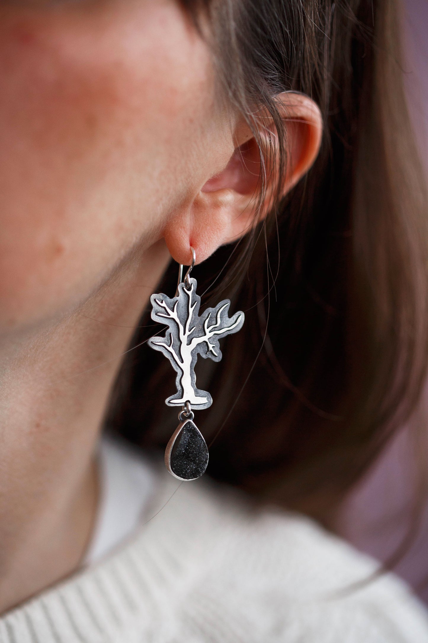 Leafless Dim Earrings | #6