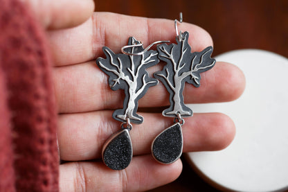 Leafless Dim Earrings | #7