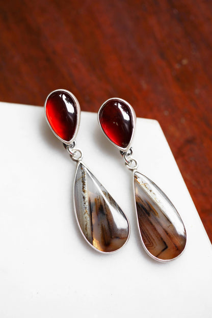 Butterfly in the Berry Patch Earrings   |   #3