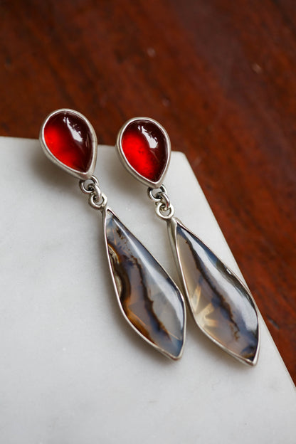Butterfly in the Berry Patch Earrings   |   #5