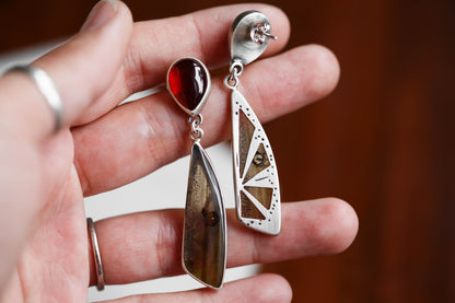 Butterfly in the Berry Patch Earrings   |   #6