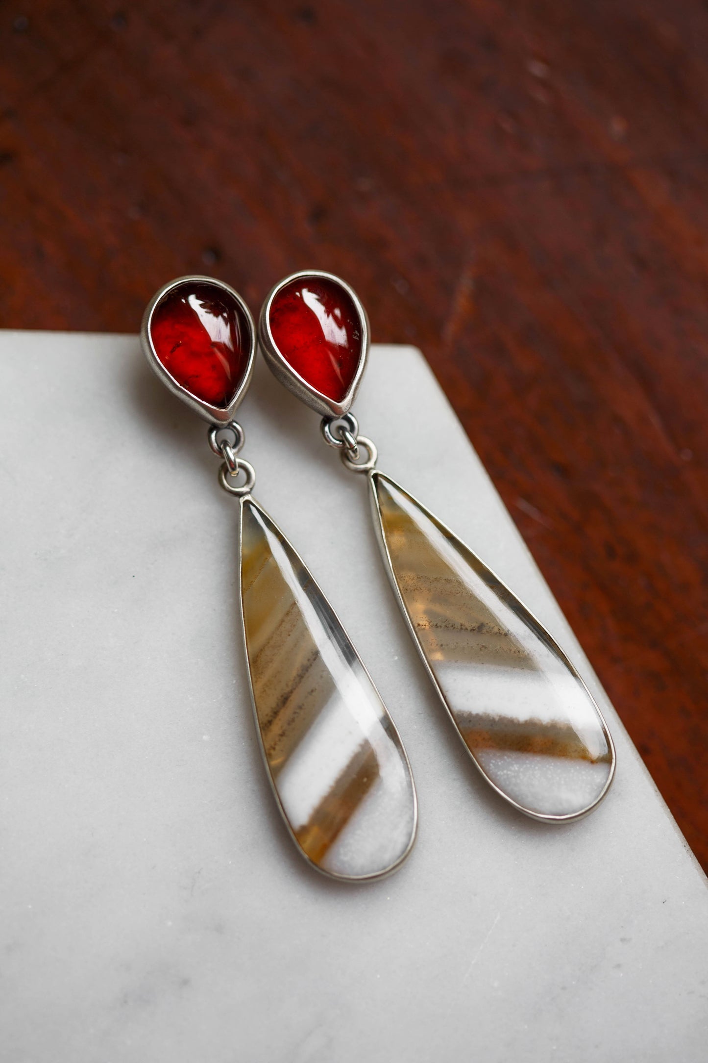 Butterfly in the Berry Patch Earrings   |   #7