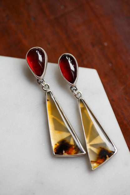 Butterfly in the Berry Patch Earrings   |   #8