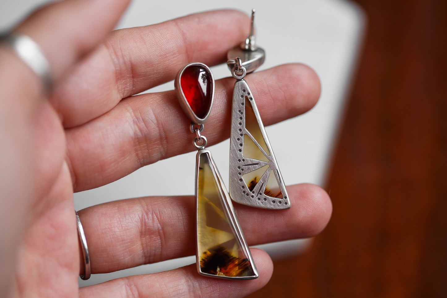 Butterfly in the Berry Patch Earrings   |   #8