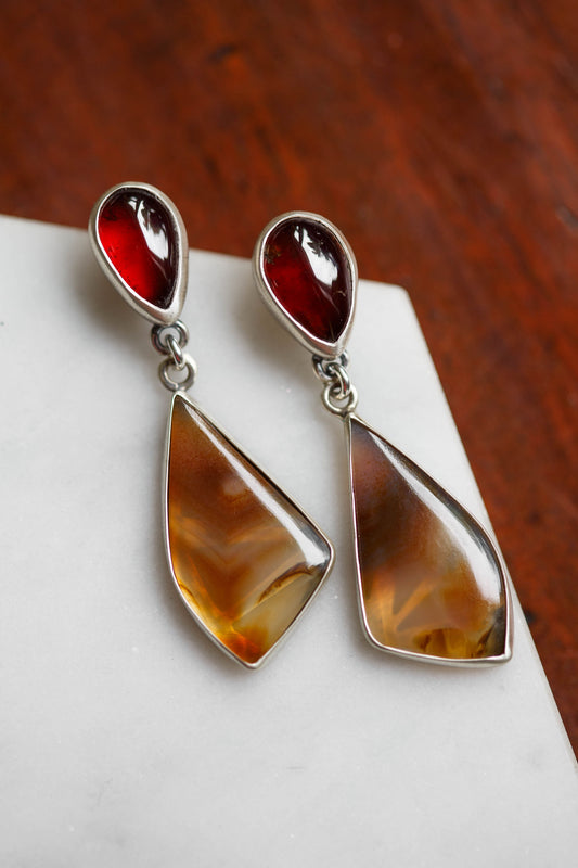Butterfly in the Berry Patch Earrings   |   #10