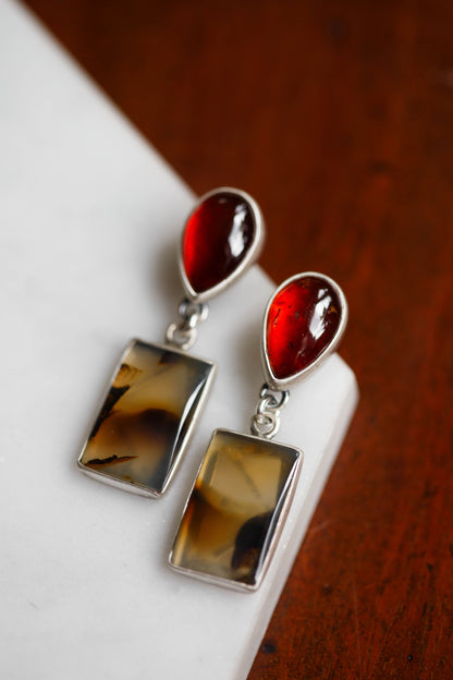 Butterfly in the Berry Patch Earrings   |   #11