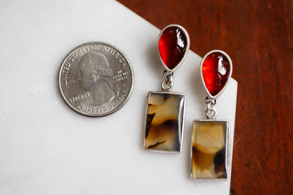 Butterfly in the Berry Patch Earrings   |   #11