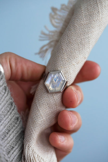 Size 8.5  |  Snow Moon Ring  |  #5
