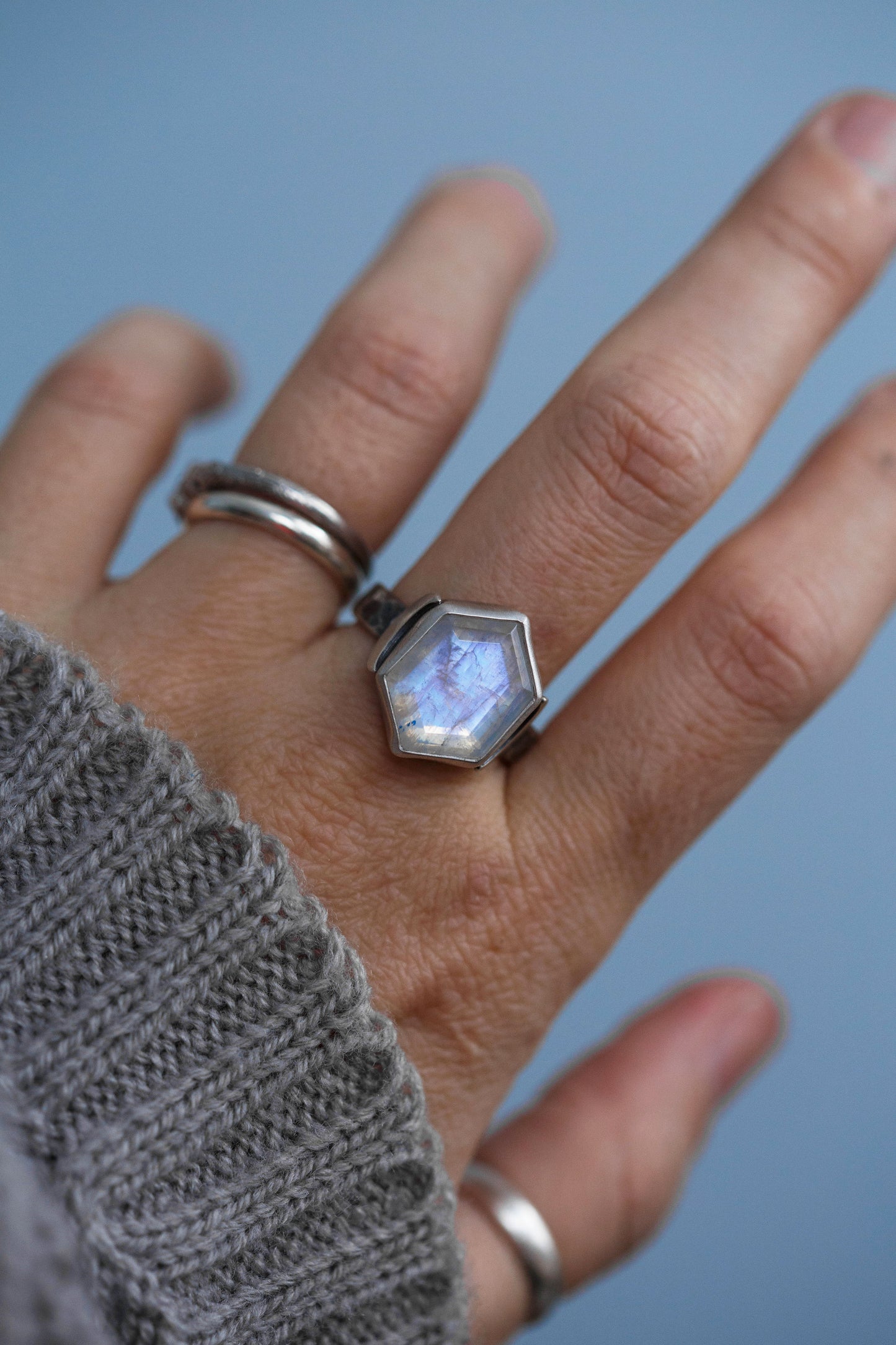 Size 8.5  |  Snow Moon Ring  |  #5