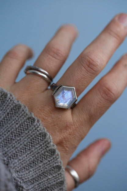Size 8.5  |  Snow Moon Ring  |  #5