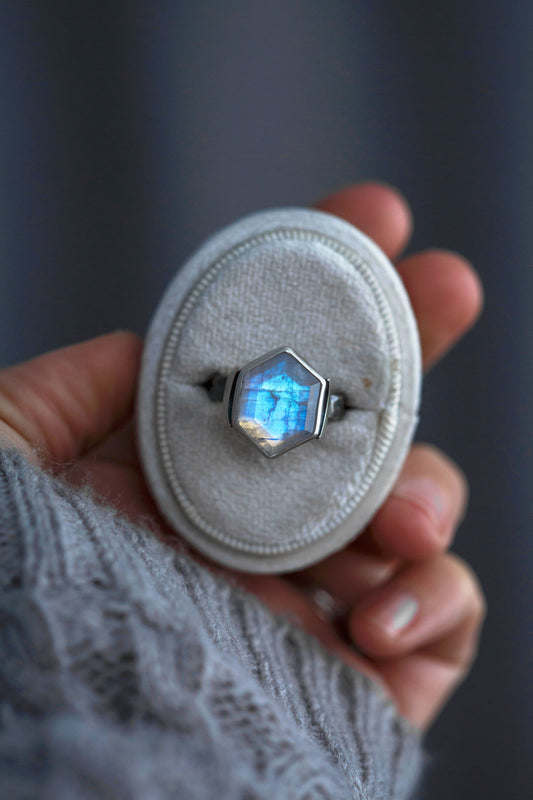 Size 8.25  |  Snow Moon Ring  |  #6