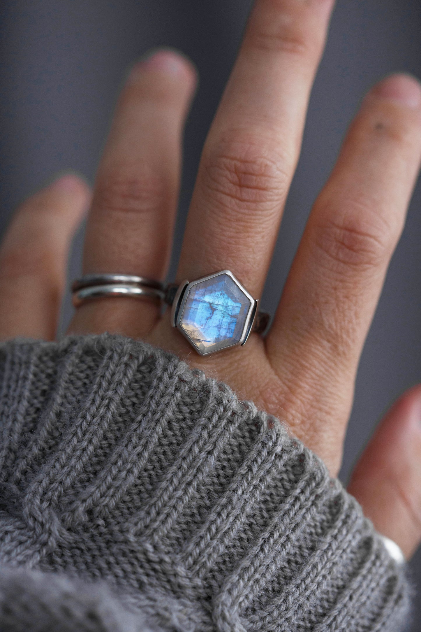 Size 8.25  |  Snow Moon Ring  |  #6