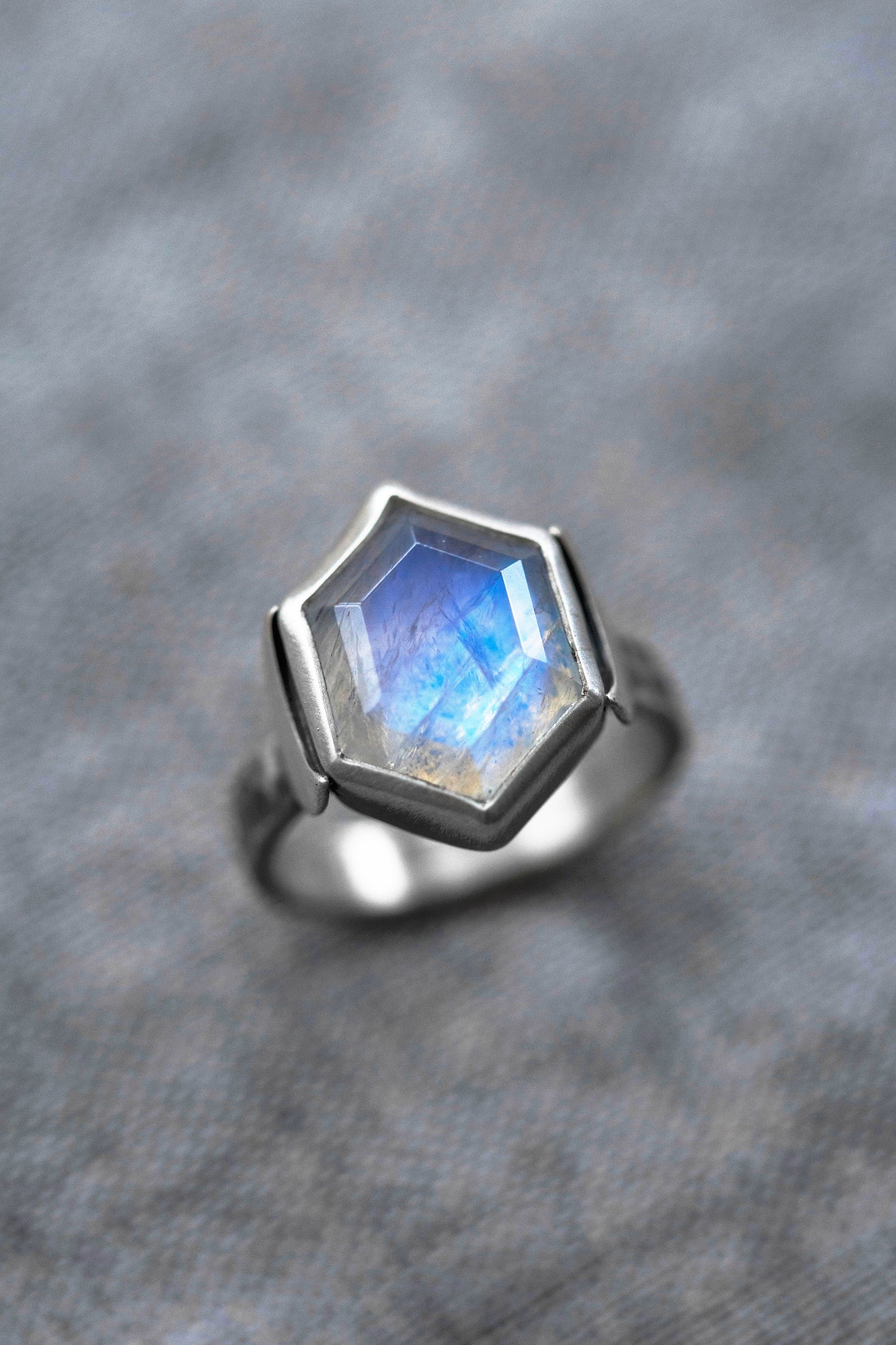 Size 8.75  |  Snow Moon Ring  |  #7