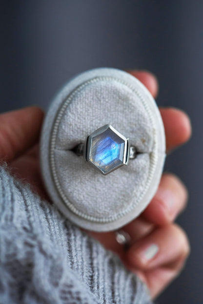 Size 8.75  |  Snow Moon Ring  |  #7