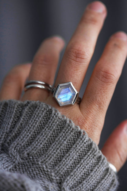 Size 8.75  |  Snow Moon Ring  |  #7