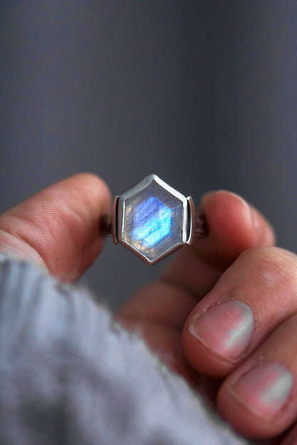 Size 8.75  |  Snow Moon Ring  |  #7