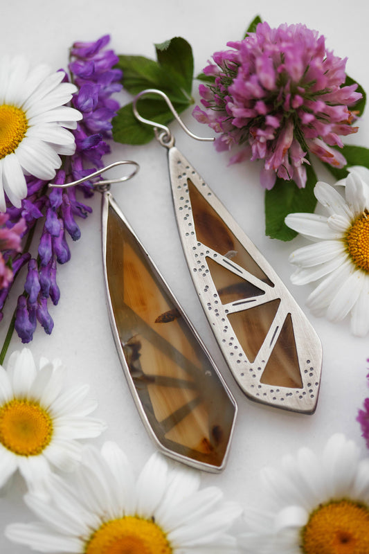 Painted Lady Earrings   |   #1