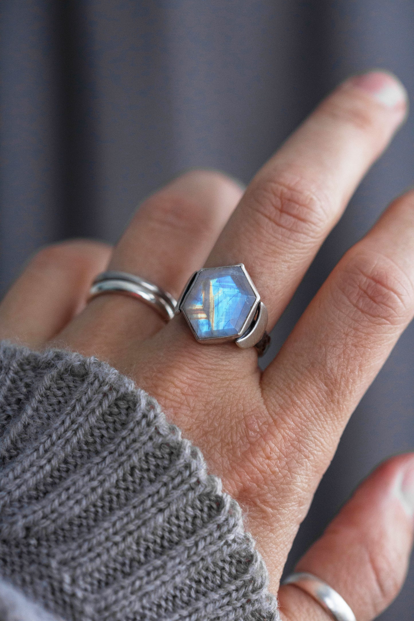 Size 6.5  |  Snow Moon Ring  |  #9