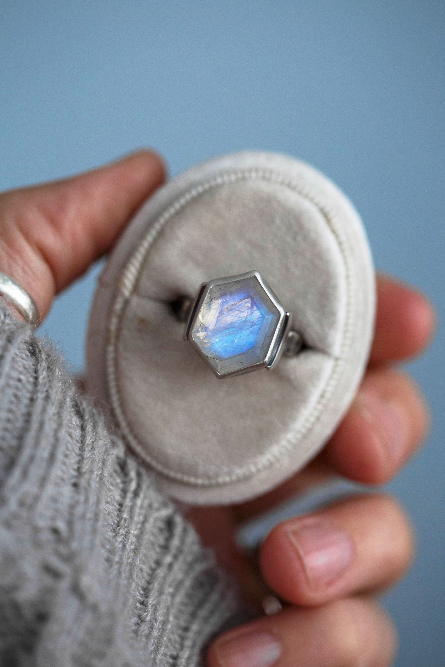 Size 7.75  |  Snow Moon Ring  |  #10