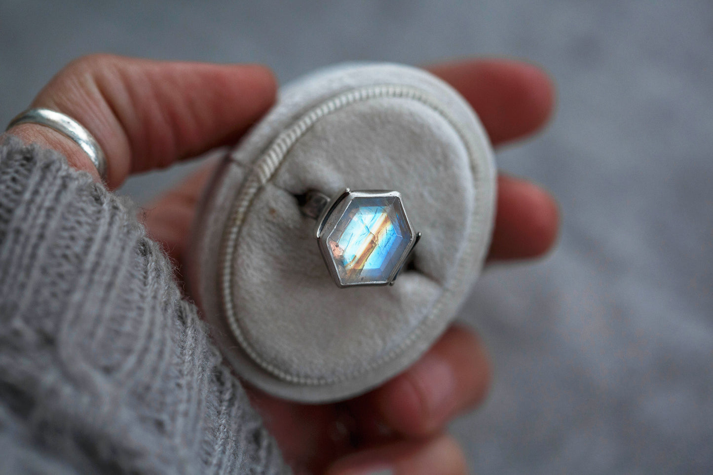 Size 7.5  |  Snow Moon Ring  |  #12