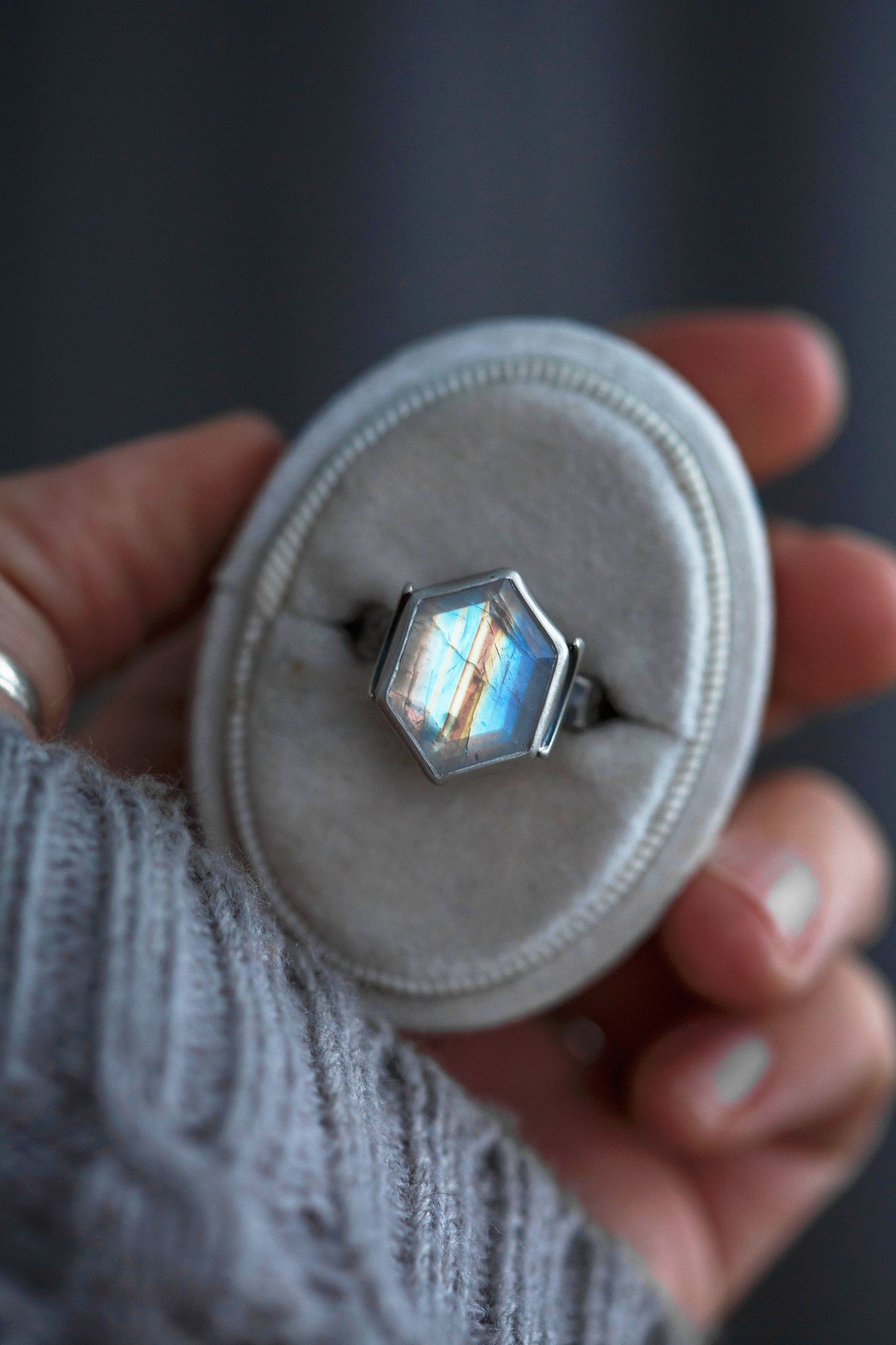 Size 7.5  |  Snow Moon Ring  |  #12