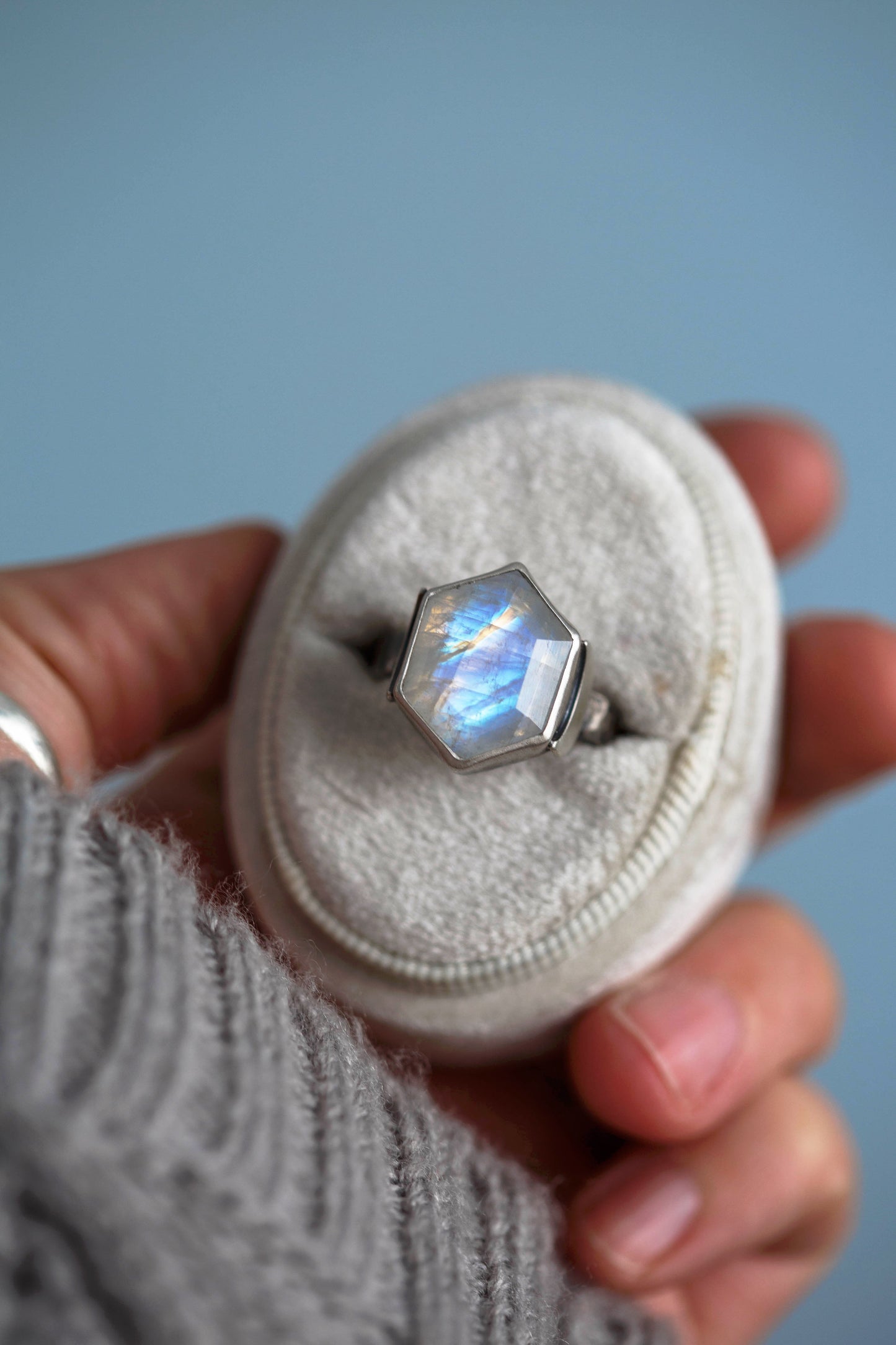 Size 8.5  |  Snow Moon Ring  |  #15