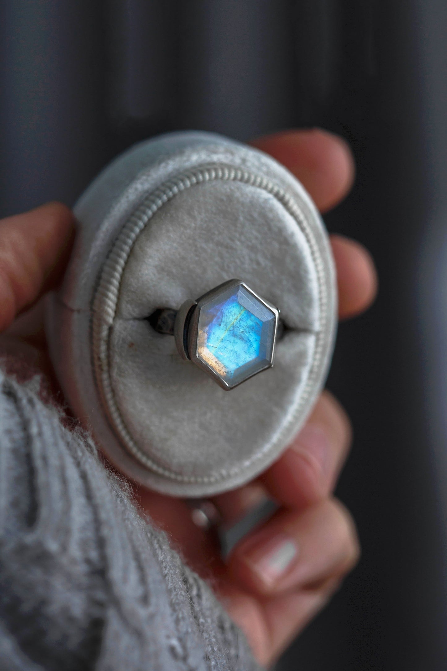 Size 9.75  |  Snow Moon Ring  |  #17