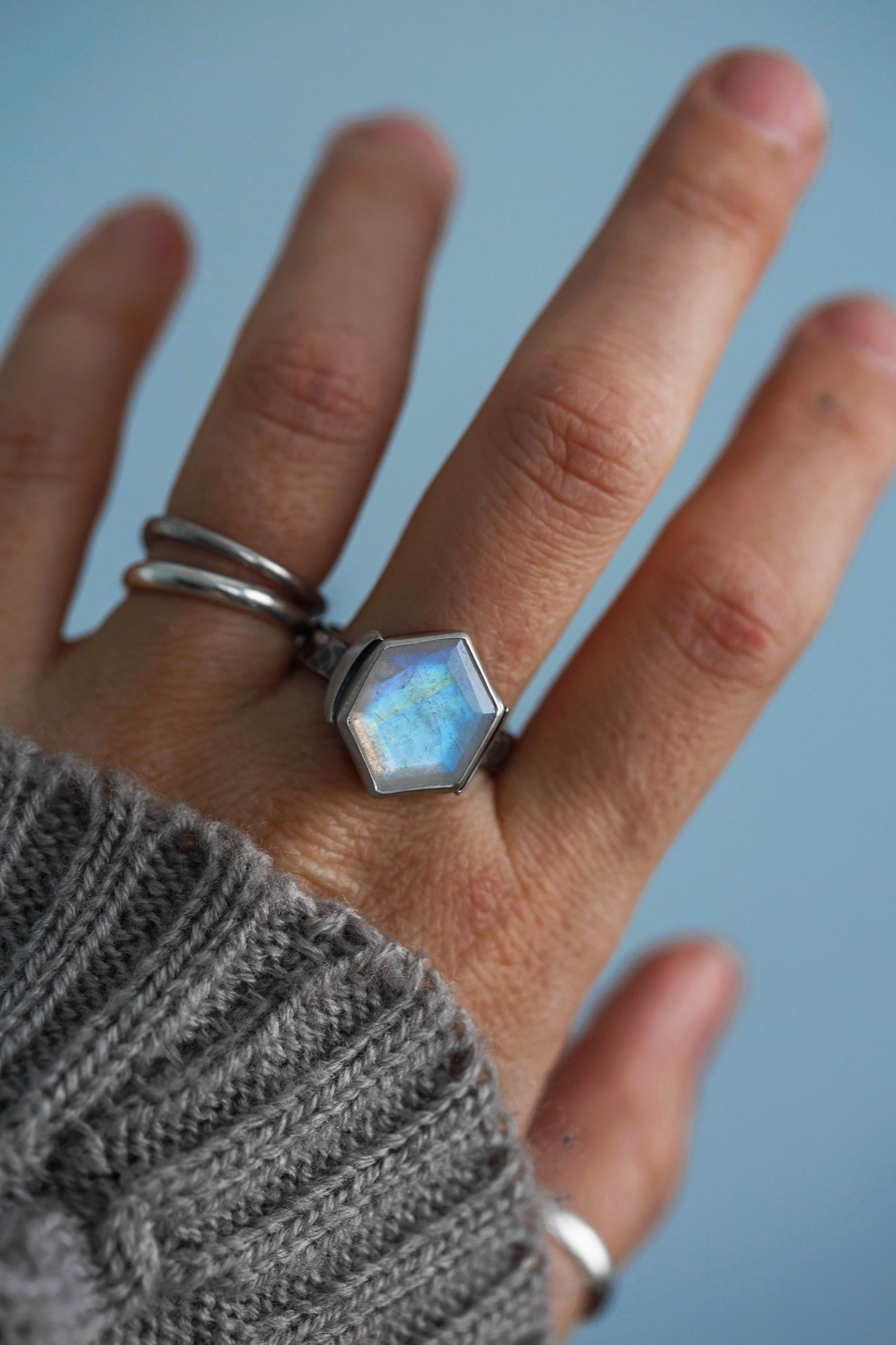 Size 9.75  |  Snow Moon Ring  |  #17
