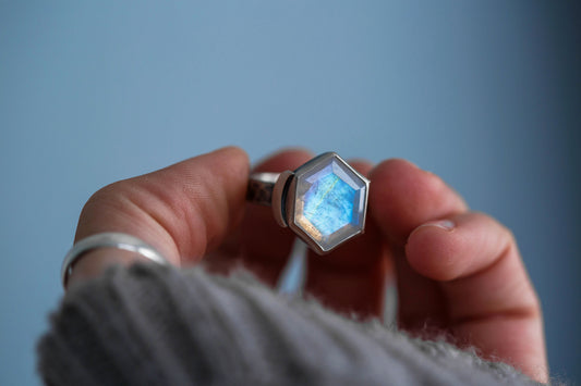 Size 9.75  |  Snow Moon Ring  |  #17