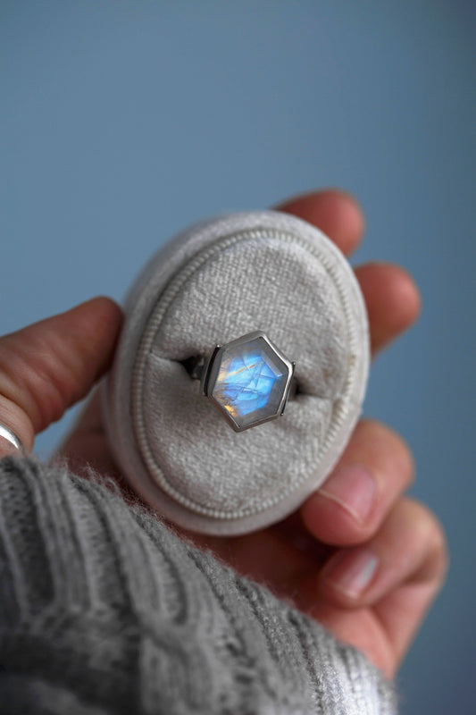 Size 6  |  Snow Moon Ring  |  #18
