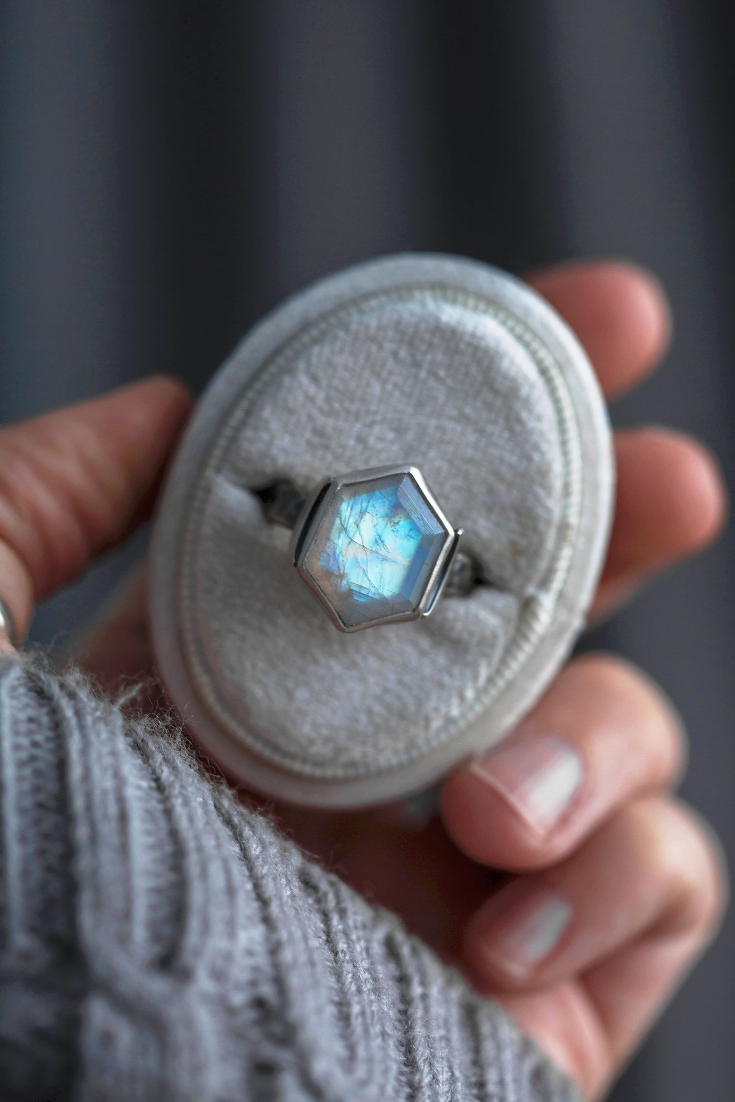 Size 10  |  Snow Moon Ring  |  #19