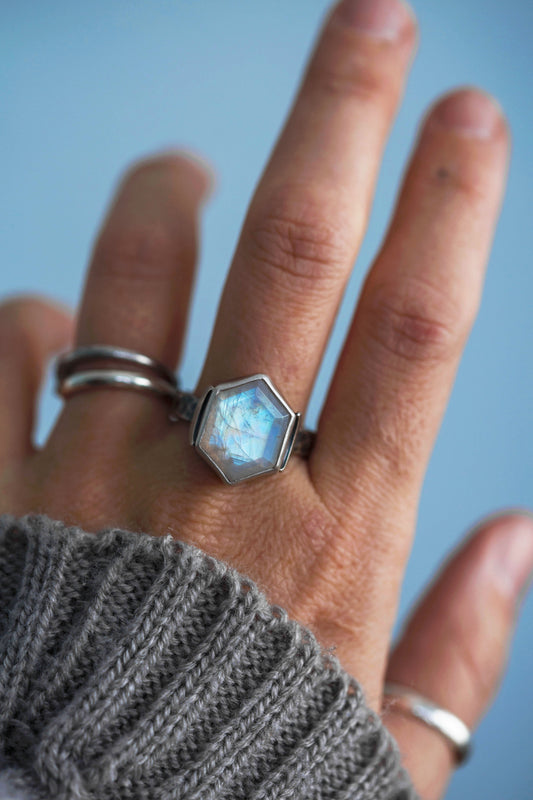 Size 10  |  Snow Moon Ring  |  #19