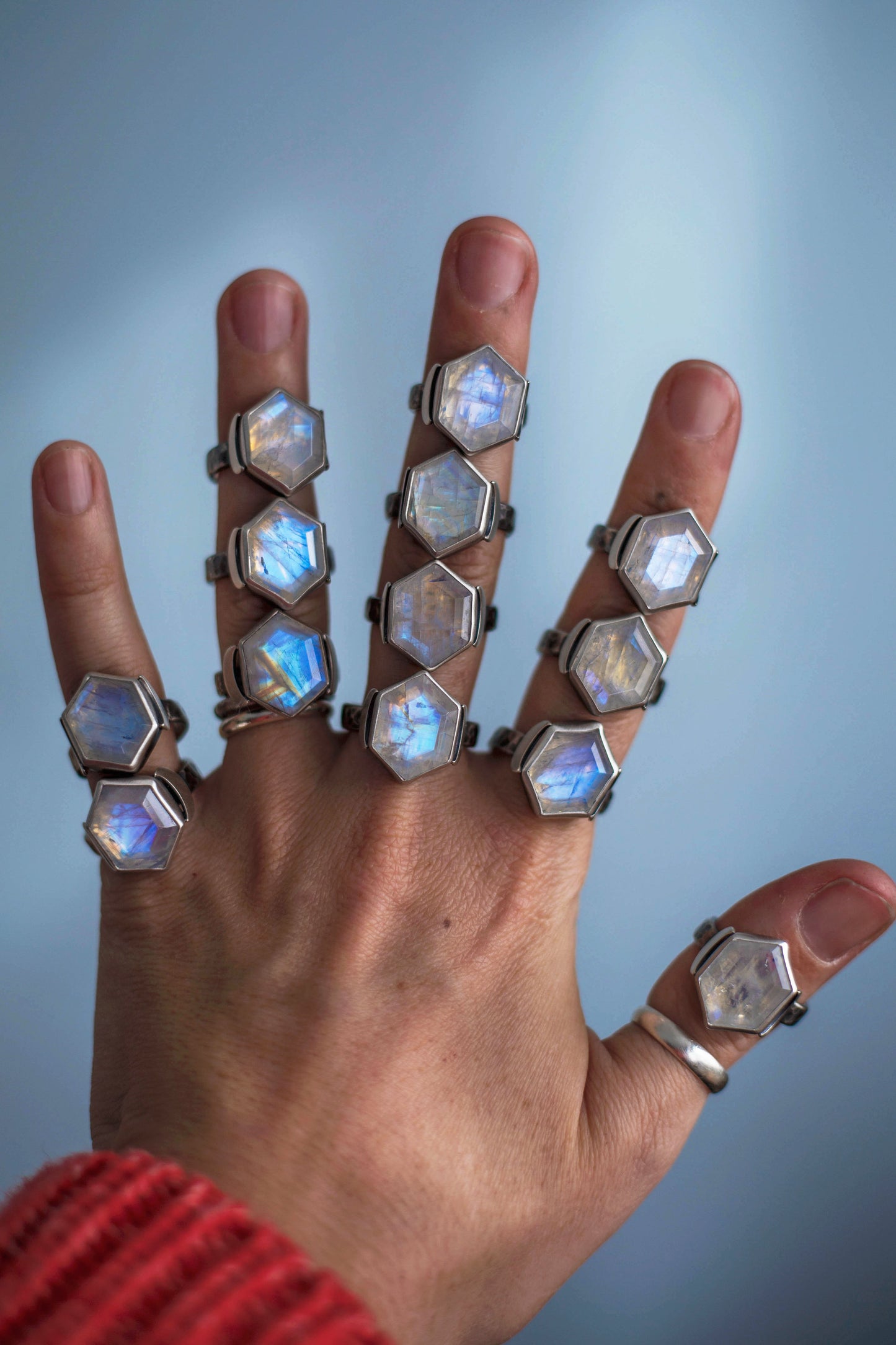 Size 8.5  |  Snow Moon Ring  |  #8